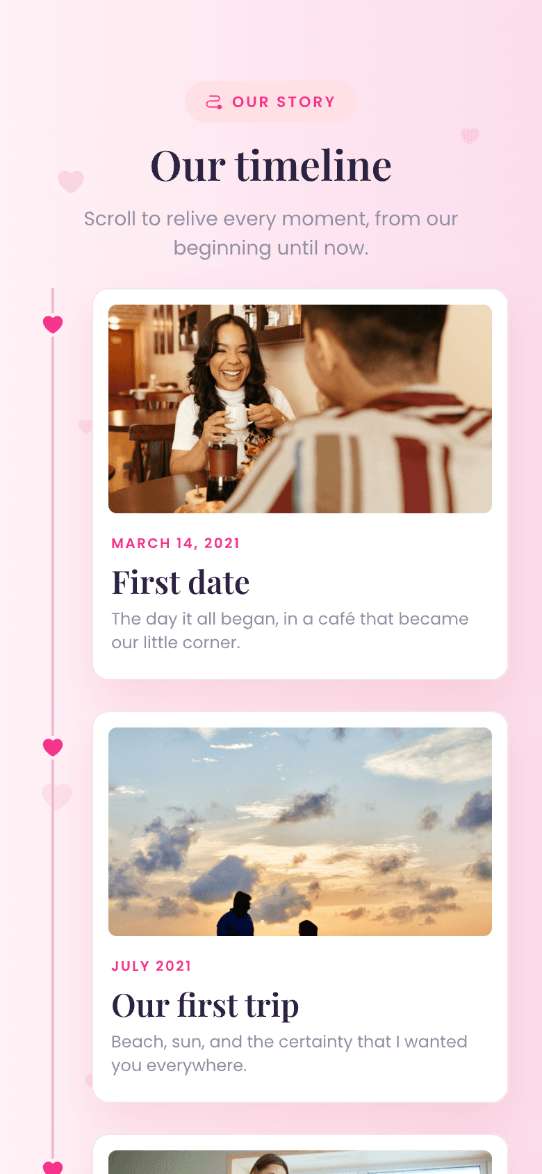 Relive your story together — Tellin
